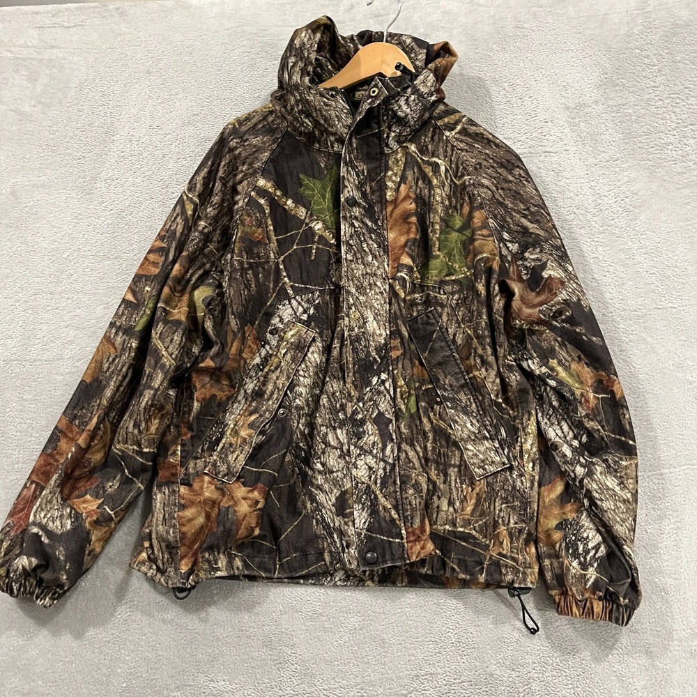 Vintage Herter's Jacket Mens Large Camo Hunting Outdoors Hood